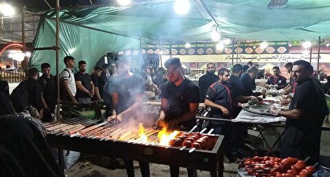 شور و عشق مواکب در روزهای آخر خدمت رسانی به زائران اربعین به روایت فیلم